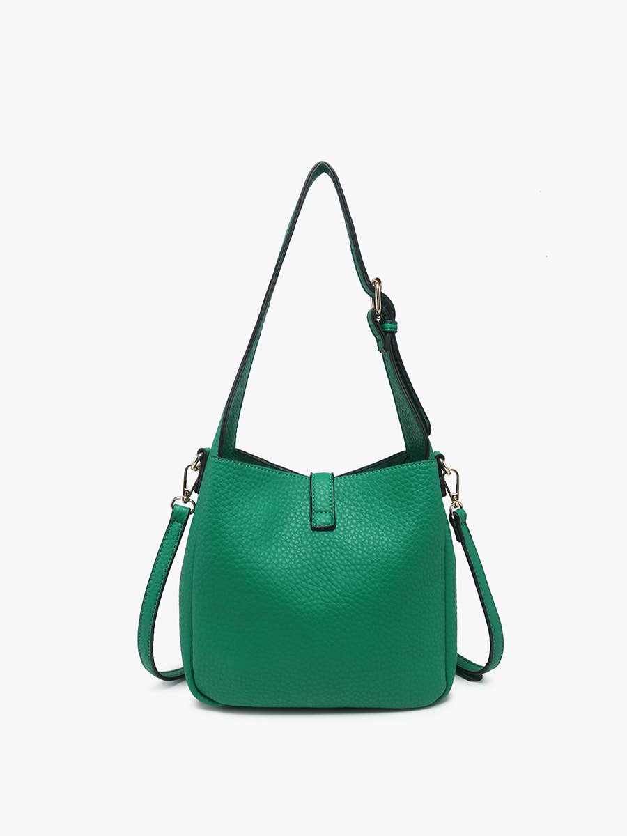 M2610 Agnes Classic Satchel w/ Press Lock & Inner Bag