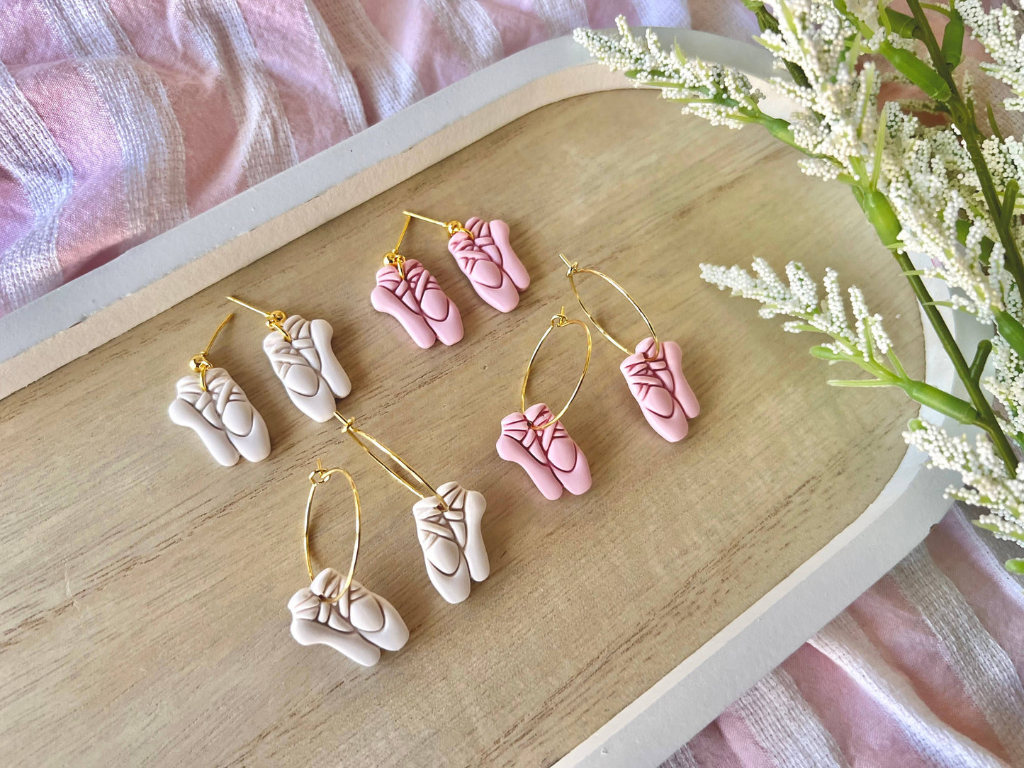 Ballet Slipper Earrings, Ballet Earrings