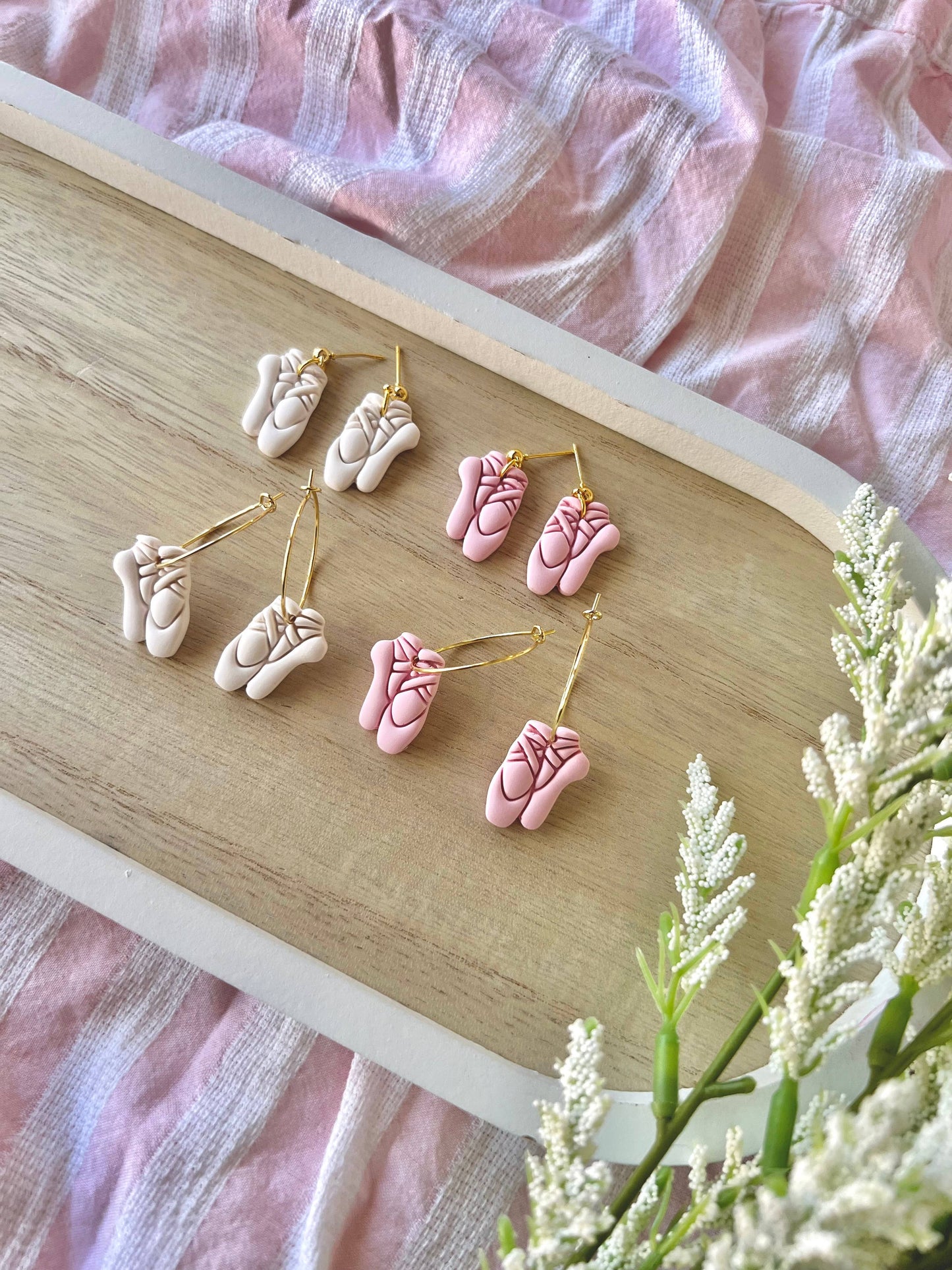 Ballet Slipper Earrings, Ballet Earrings
