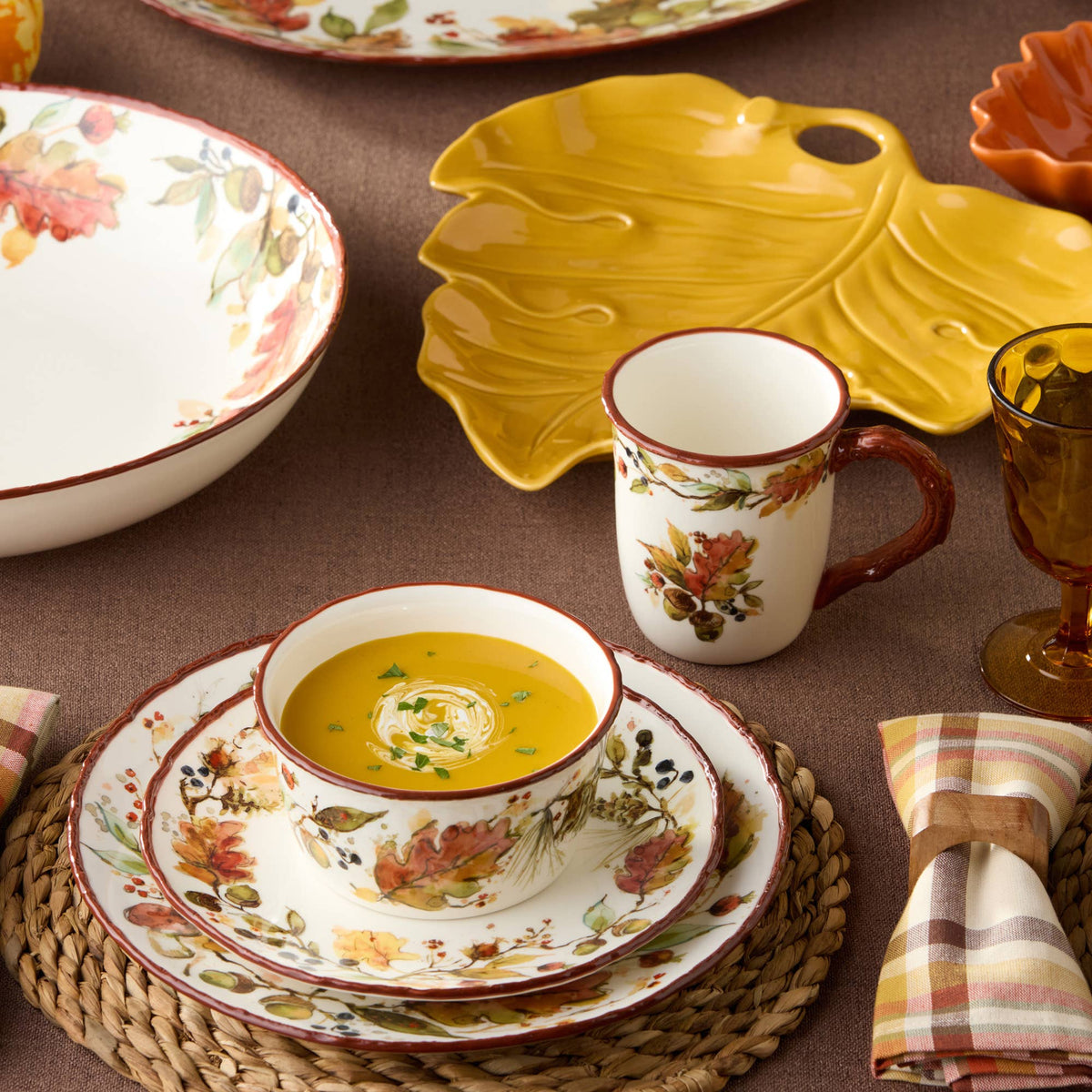 Autumn Meadows Servg Bowl 13" x 3"