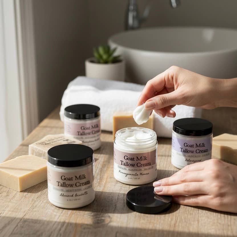 Goat Milk Tallow Cream - Black Raspberry Vanilla