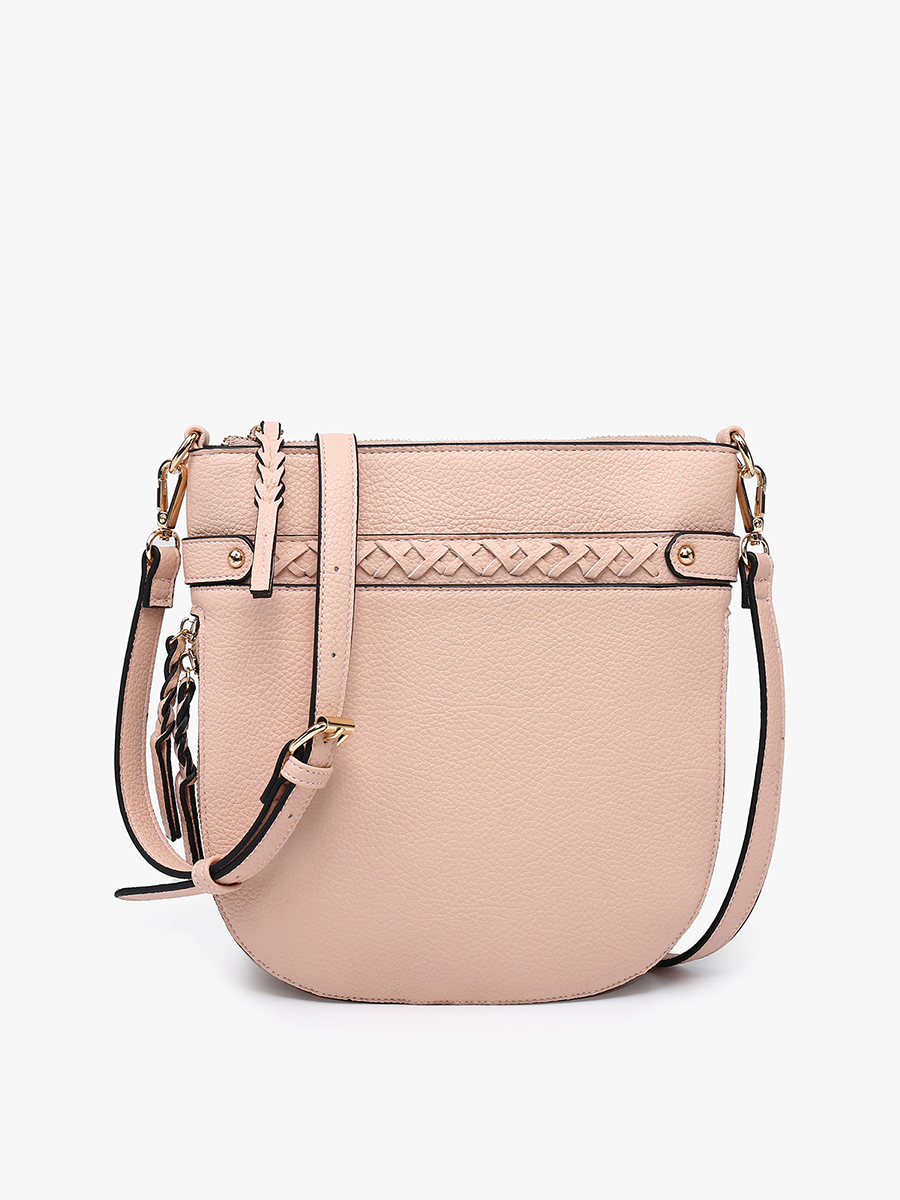 M2466 Esther Whipstitch Trim Round Crossbody
