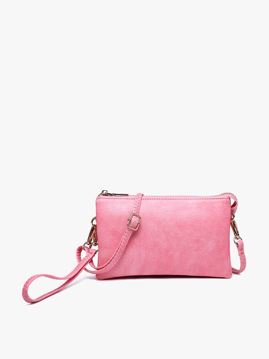 M013 Riley Monogrammable 3 Compartment Crossbody/Wristlet