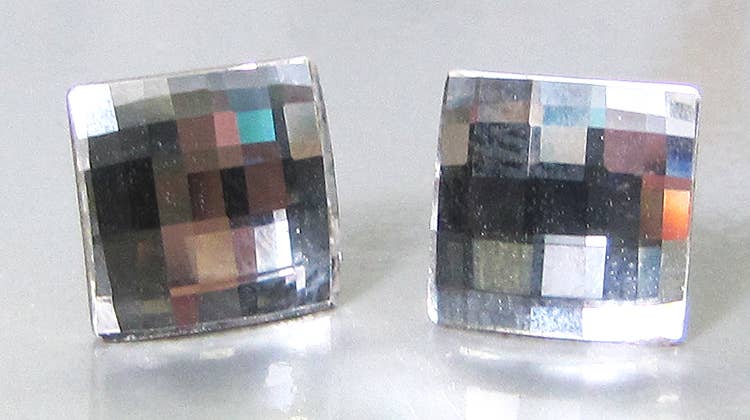 24 pr. Large Crystal Post Earrings Assortment