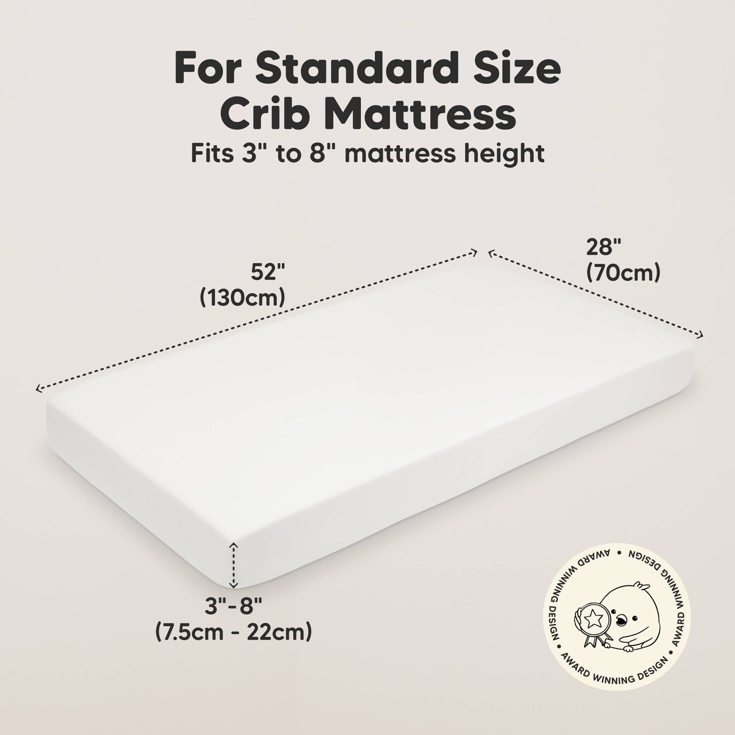 2-pack Organic Cotton Fitted Crib Sheet