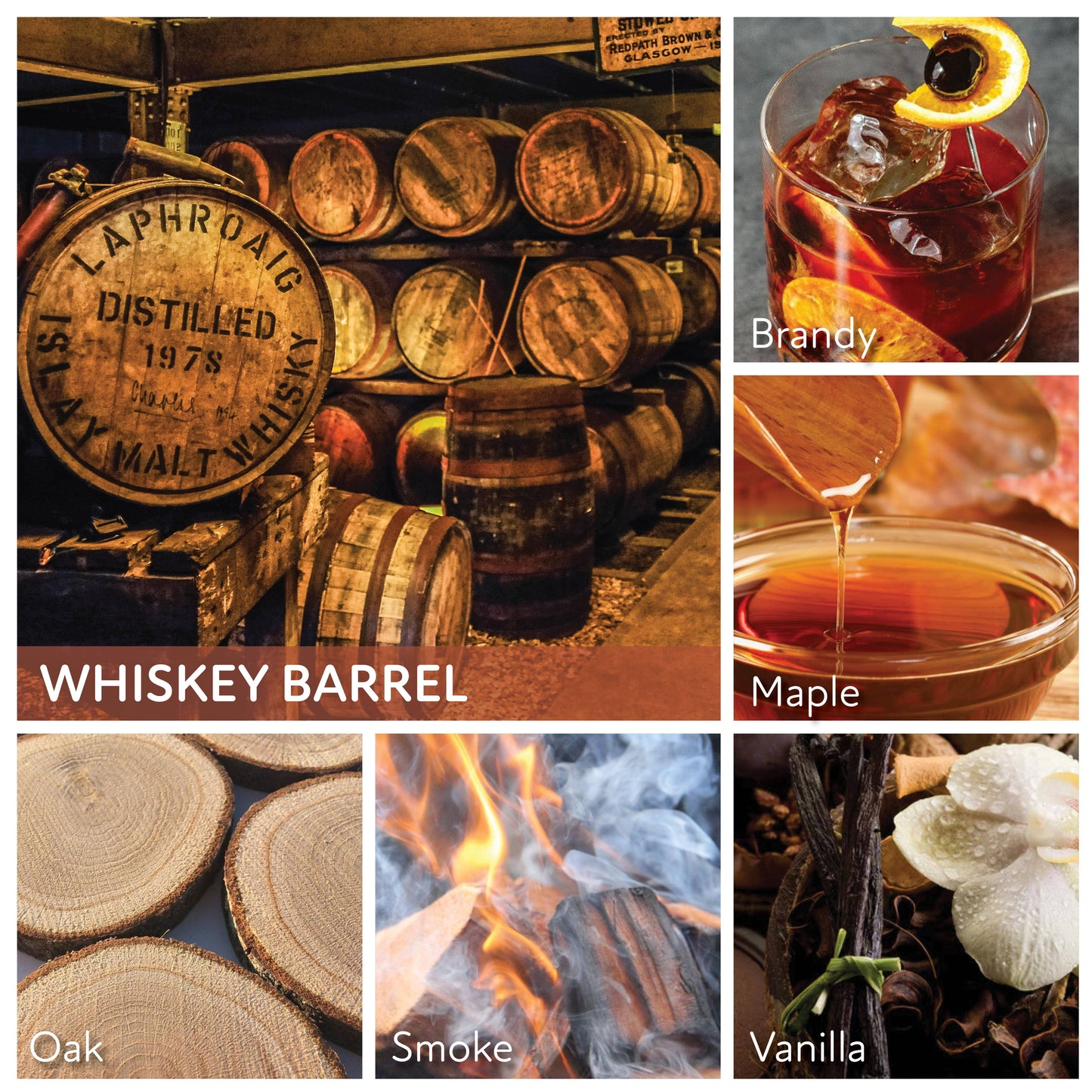 Whiskey Barrel – 34oz Strong Scented Gift Jar Candle