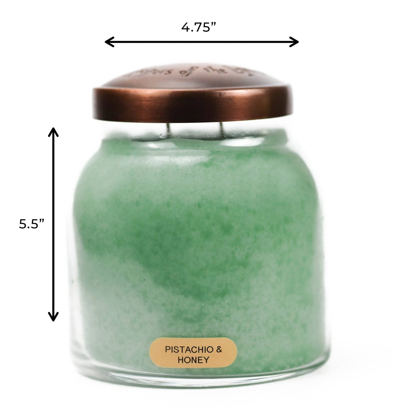 Pistachio & Honey – 34oz Strong Scented Gift Jar Candle