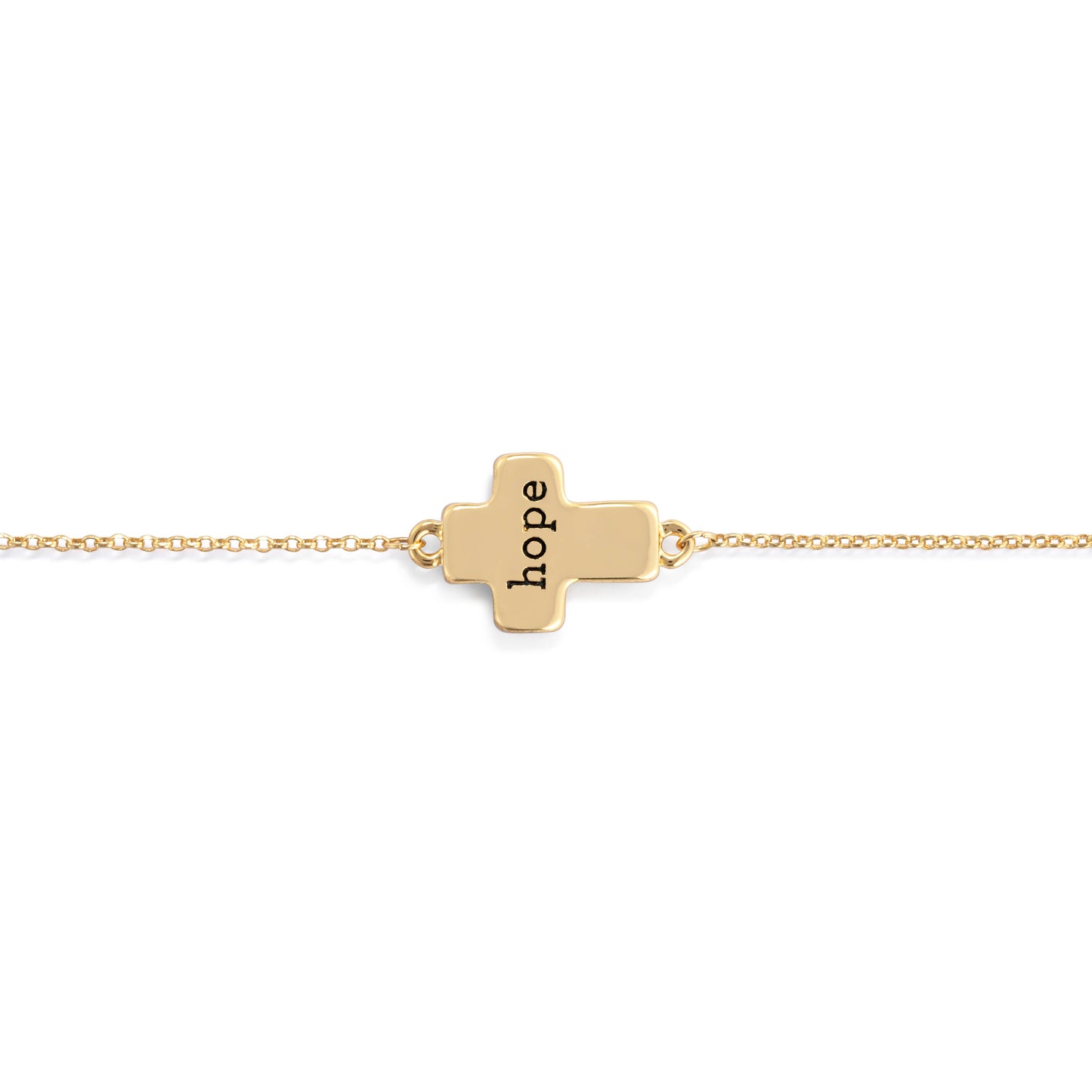 Hope Artful Cross Bracelet - 6.25in