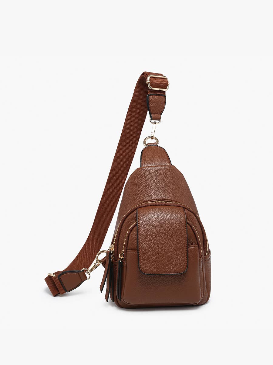 M2532 Sophia Sling Bag w/ Flapover Pocket