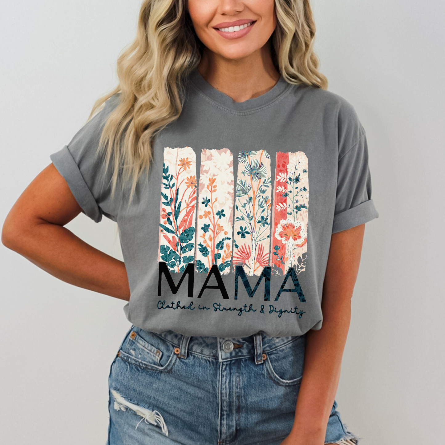 Proverbs 31 Mama Comfort Color Christian Mother's Day Tshirt