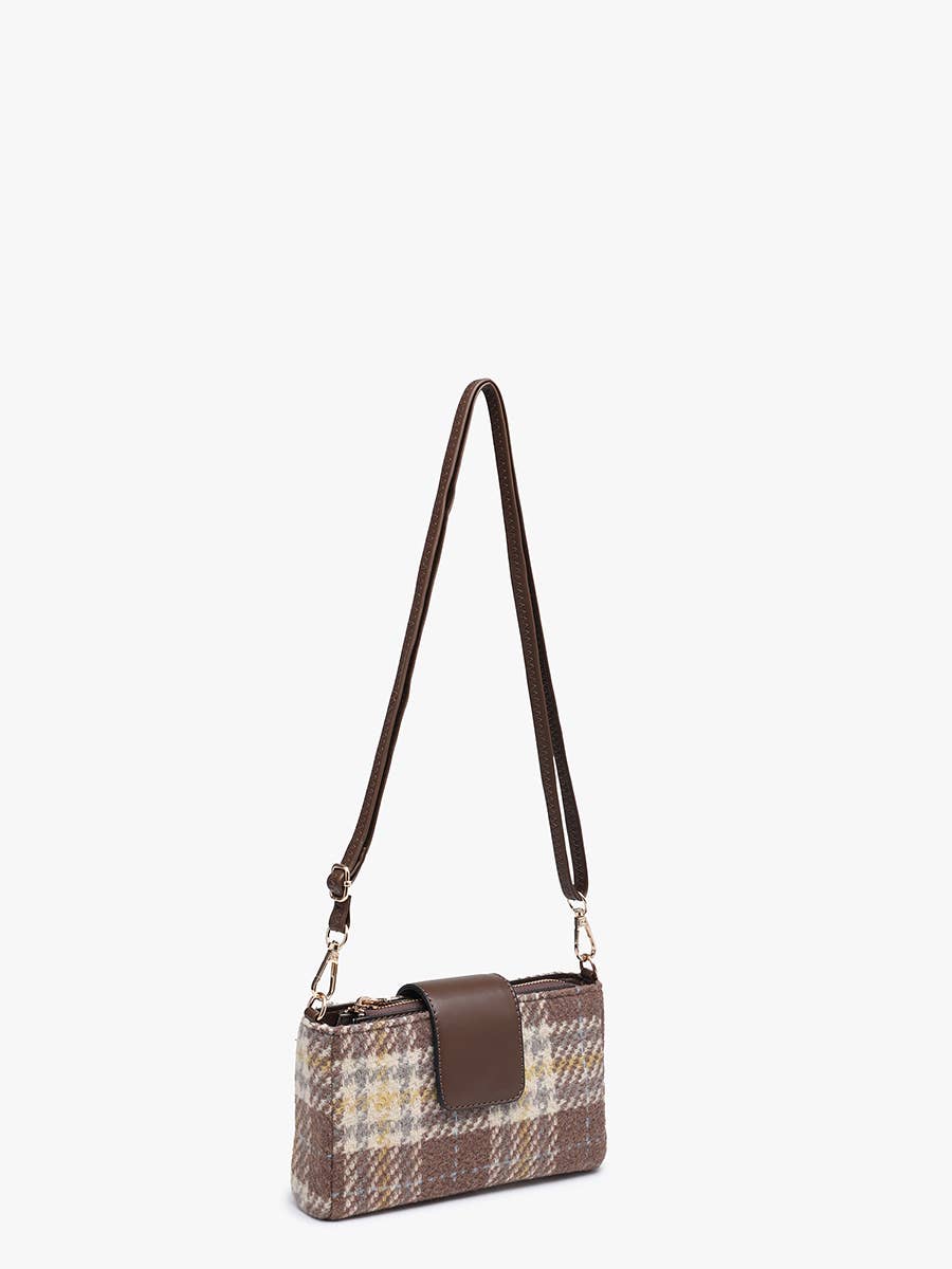 Luciana Plaid Crossbody w/ Inner Card Pockets | M2868