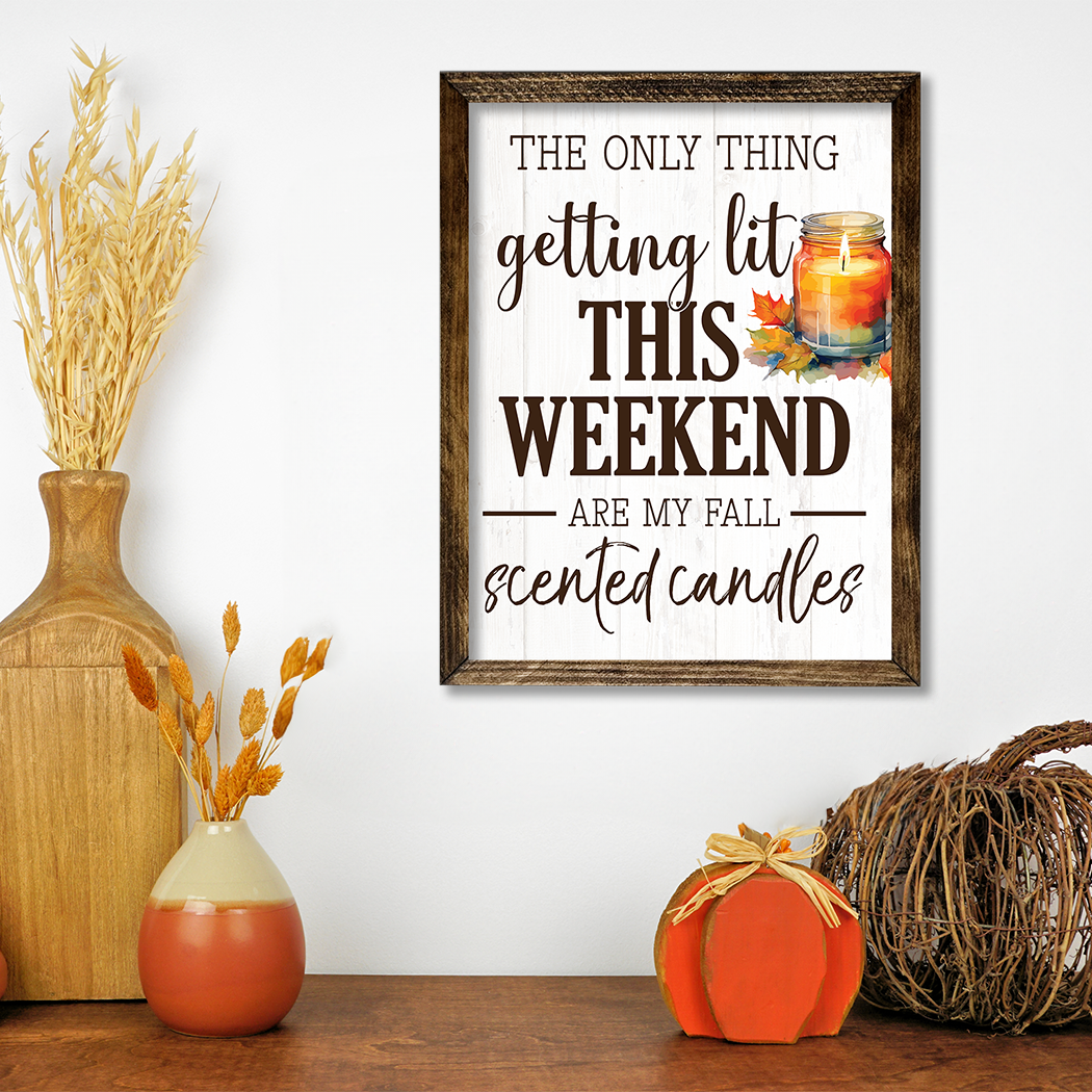 TIMBERLAND FRAME GETTING LIT THIS WEEKEND FALL CANDLE