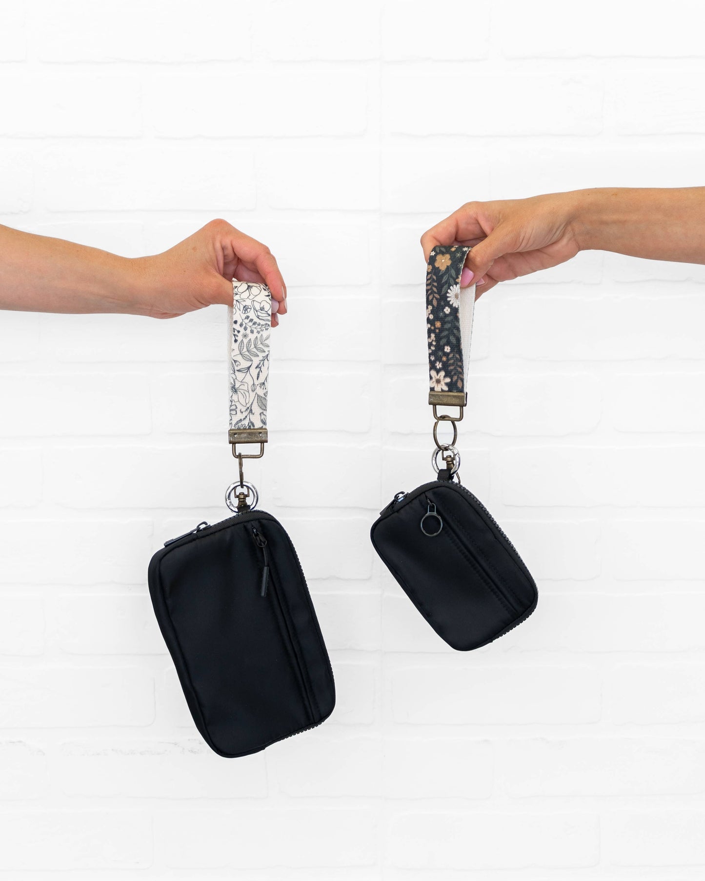 Canvas Wristlet Lanyard Keychain -  Car Key Fob Holder