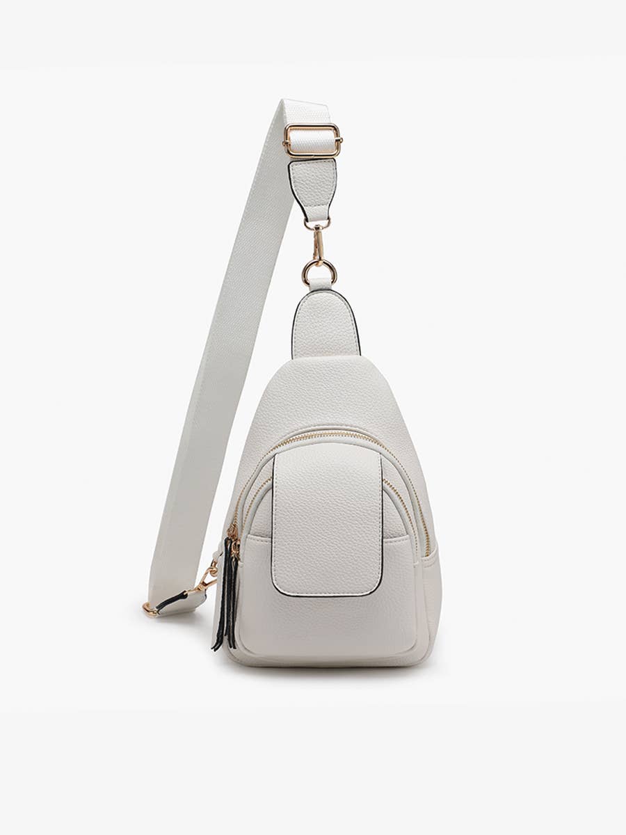M2532 Sophia Sling Bag w/ Flapover Pocket