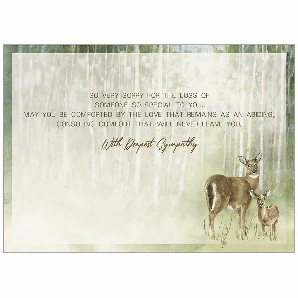 Buck and Fawn - Faith Sympathy Card