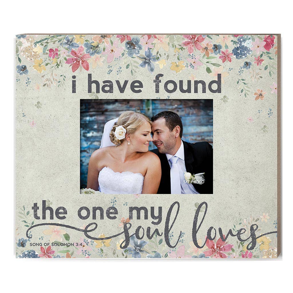 Weathered Floral Photo Frame The One My Soul Loves