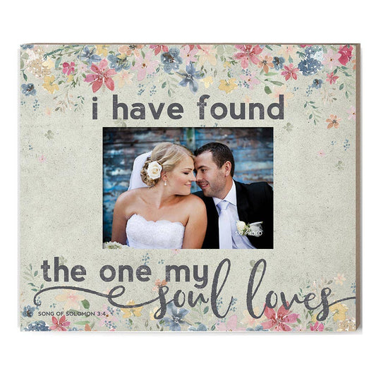 Weathered Floral Photo Frame The One My Soul Loves