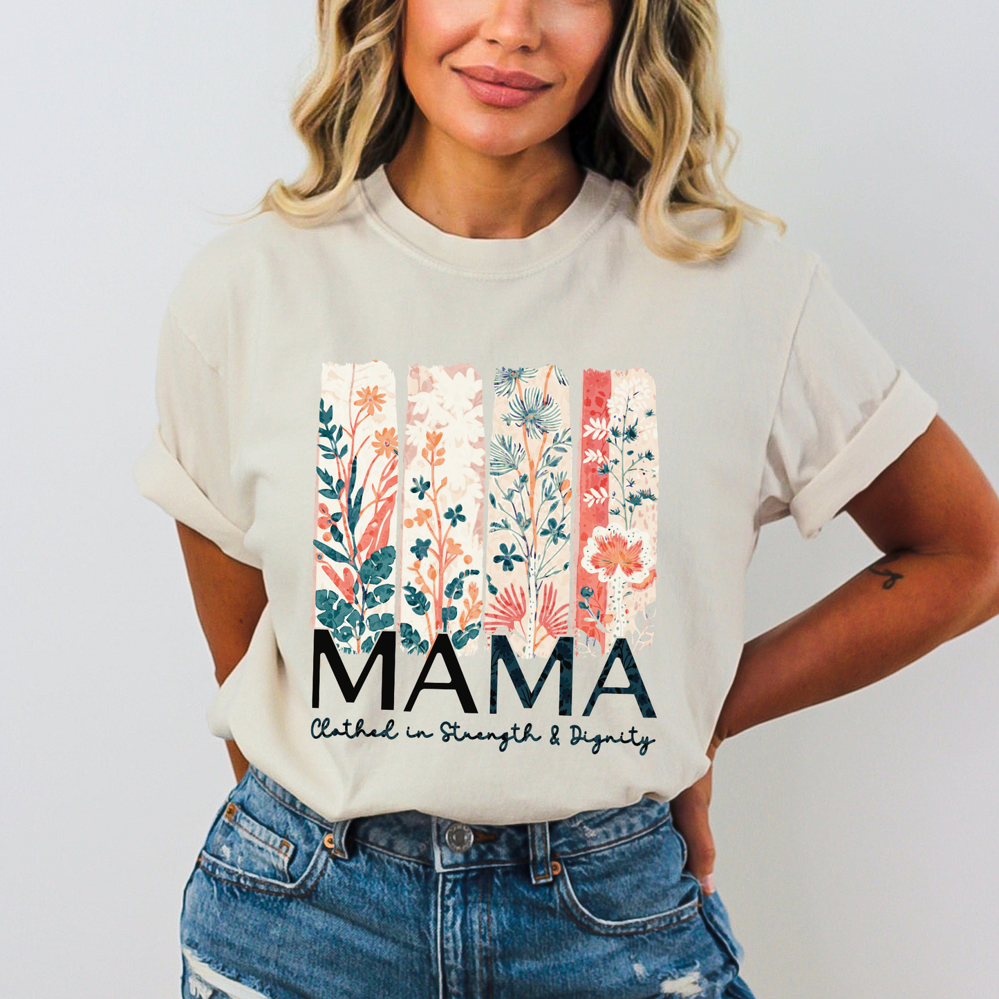 Proverbs 31 Mama Comfort Color Christian Mother's Day Tshirt