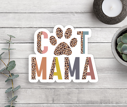 Cat Mama Vinyl Sticker