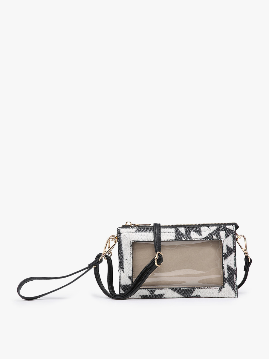 M2002 Maeve 3 Compartment Crossbody w/ Clear Window
