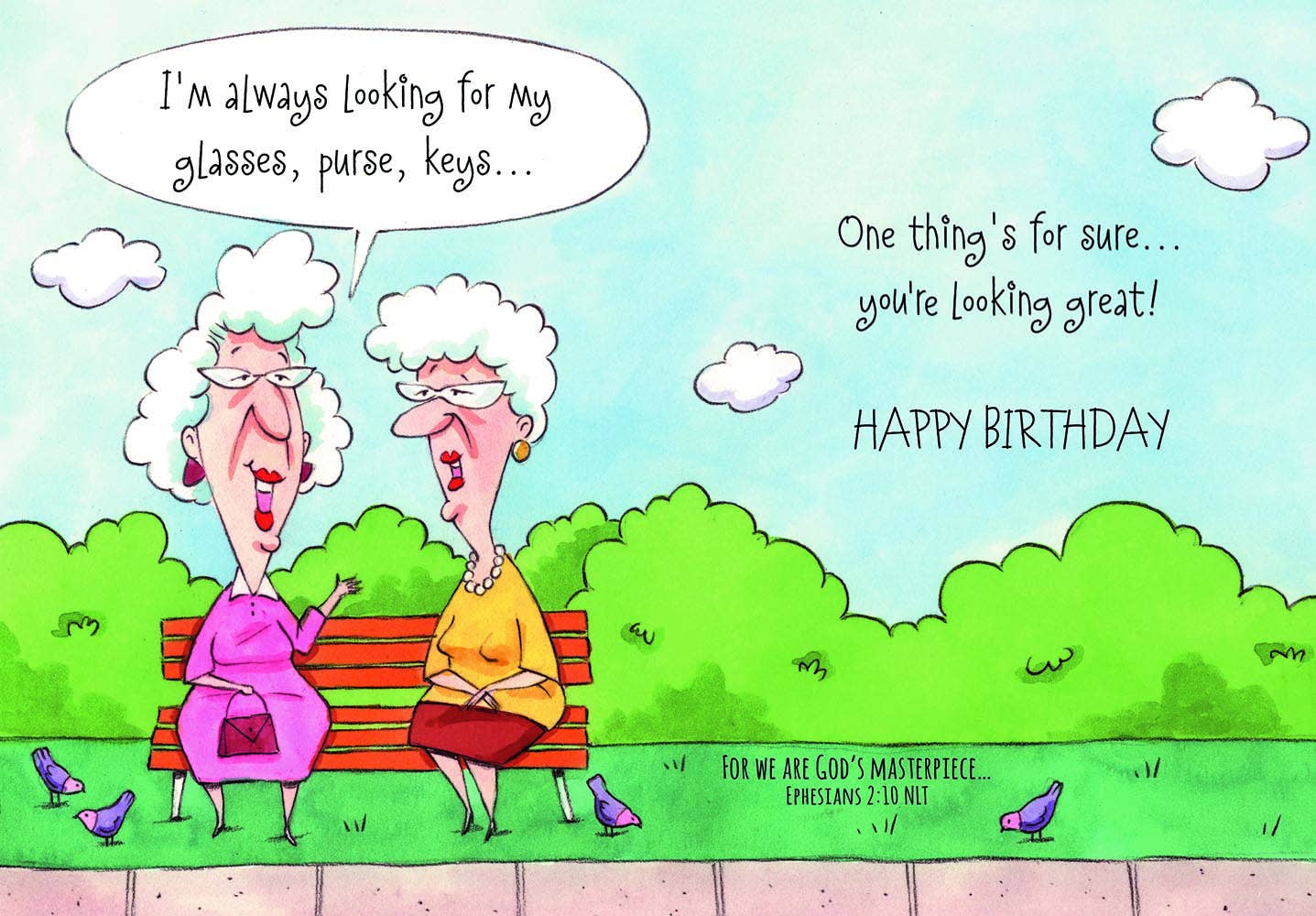 Good Lookers - Faith Birthday Card