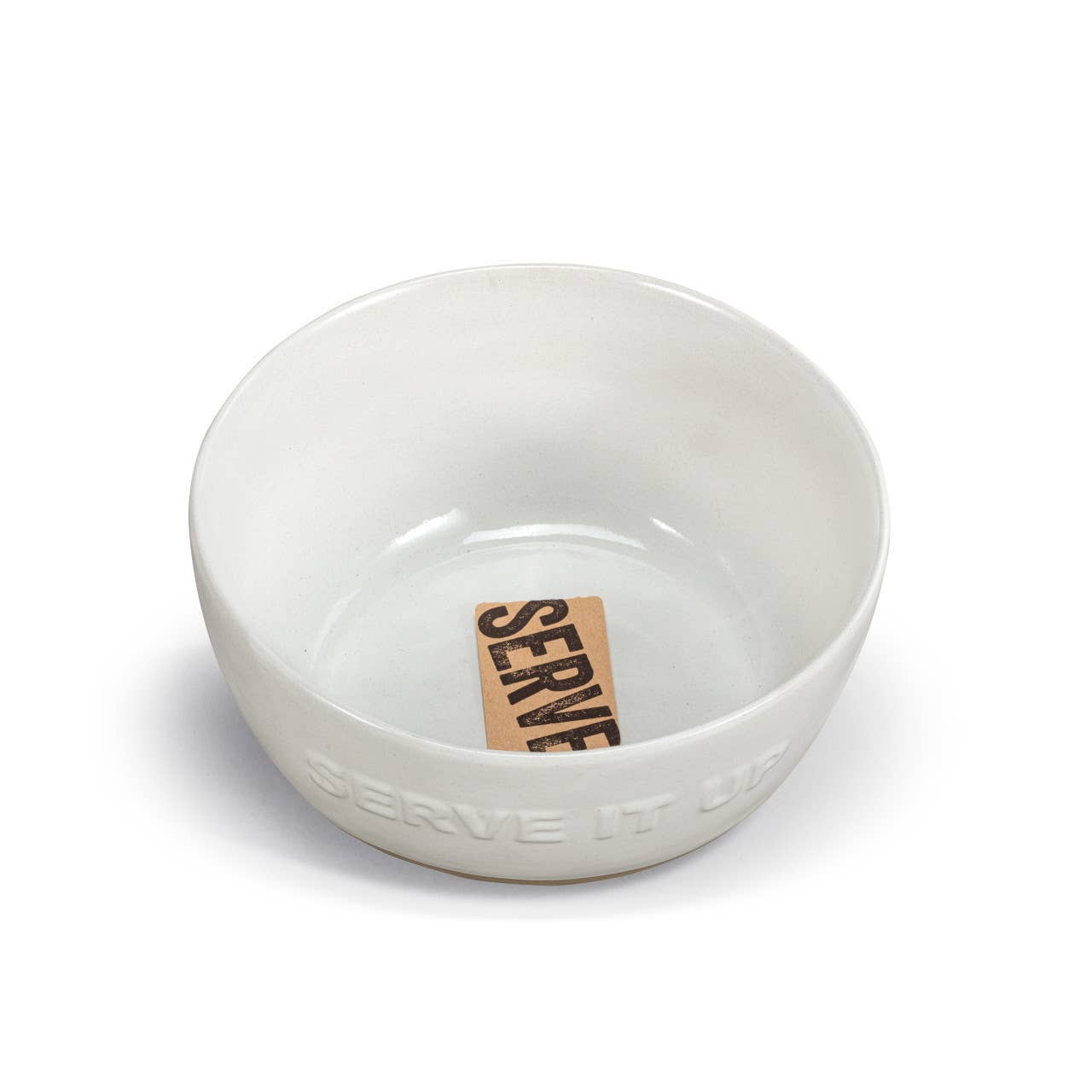 White Serve It Up Serving Bowl