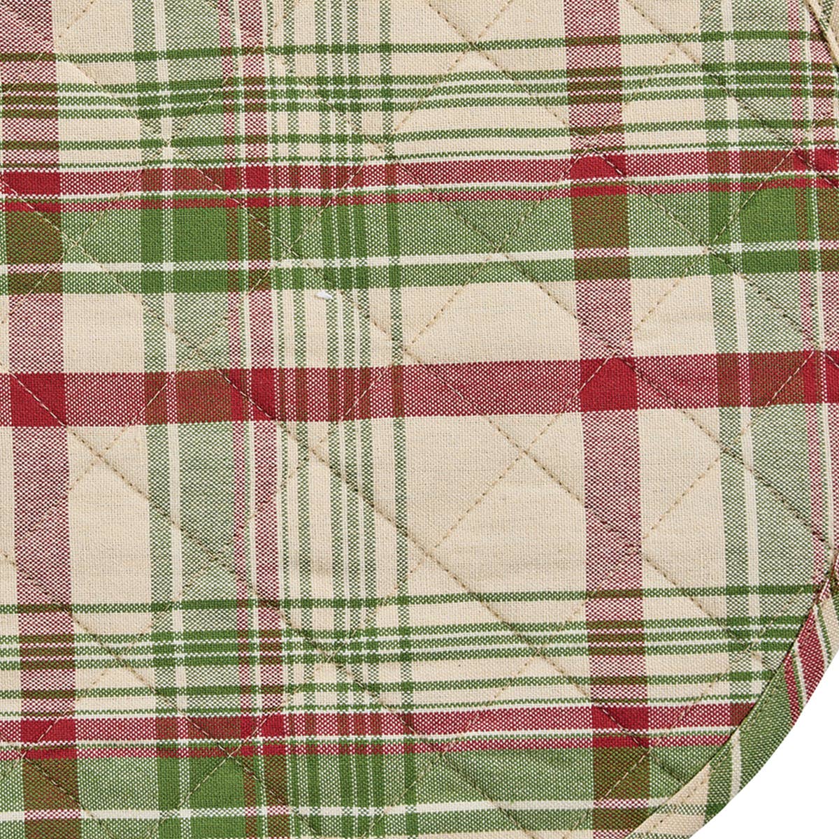 Up On The Housetop Quilted Placemat 15" Dia
