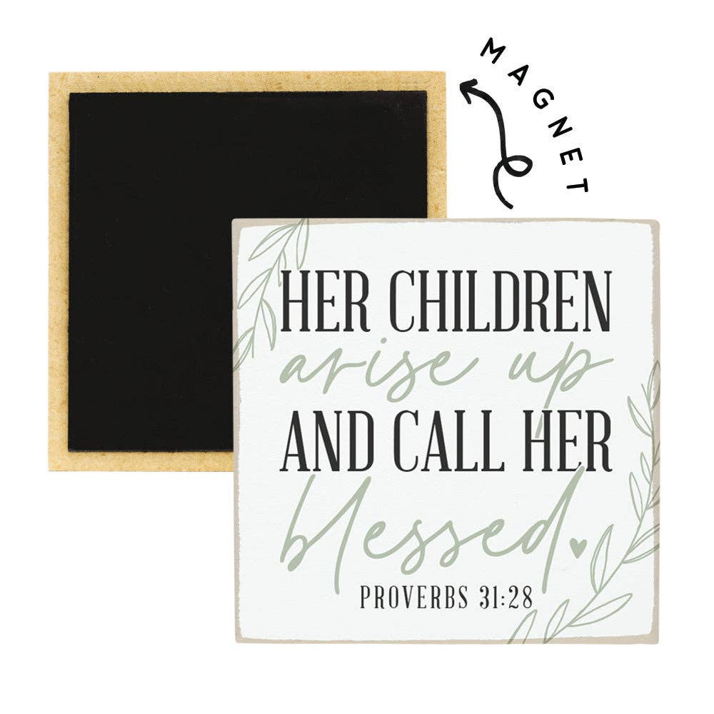 Her Children Arise Up - Square Magnets