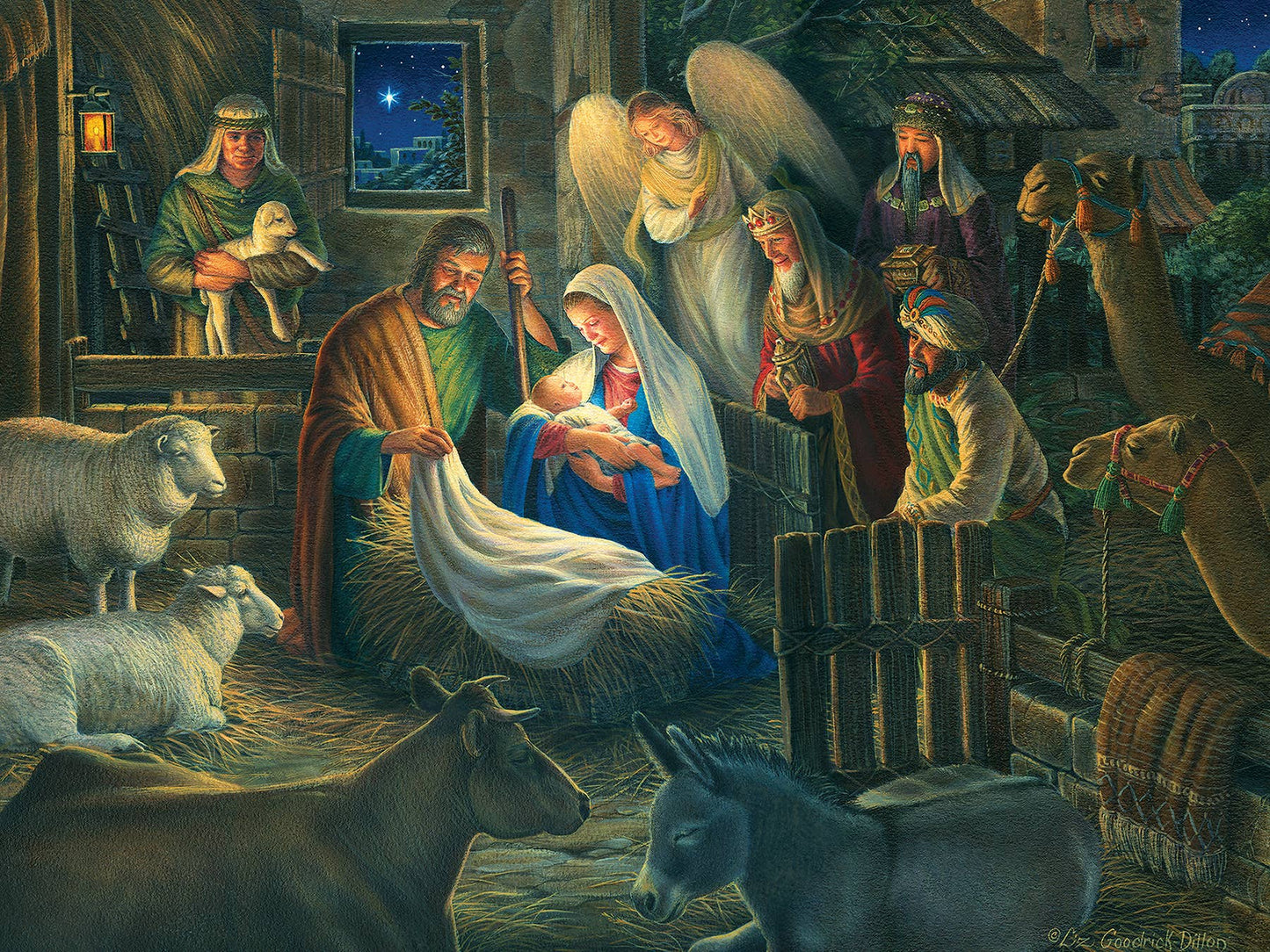 Away In A Manger 500-Piece Cobble Hill Puzzle