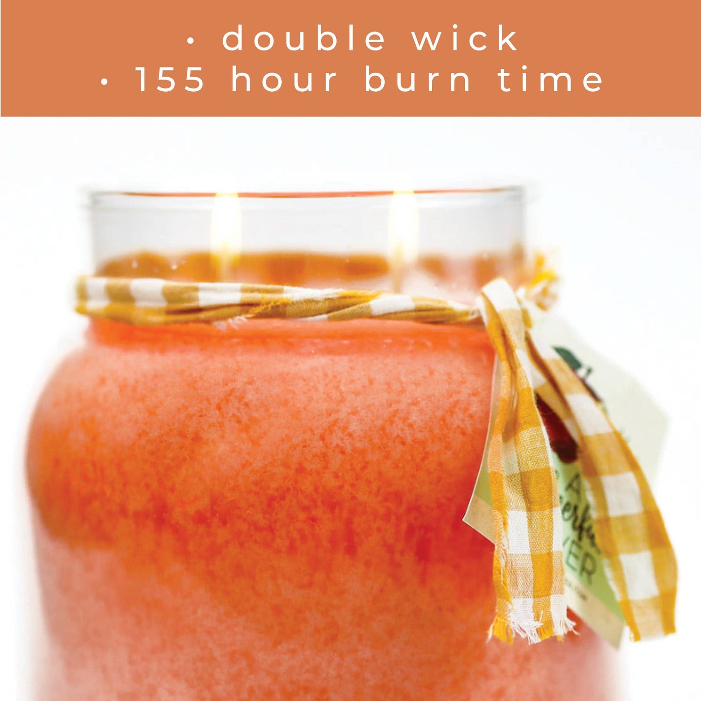 Juicy Peach – 34oz Summer Strong Scented Gift Jar Candle
