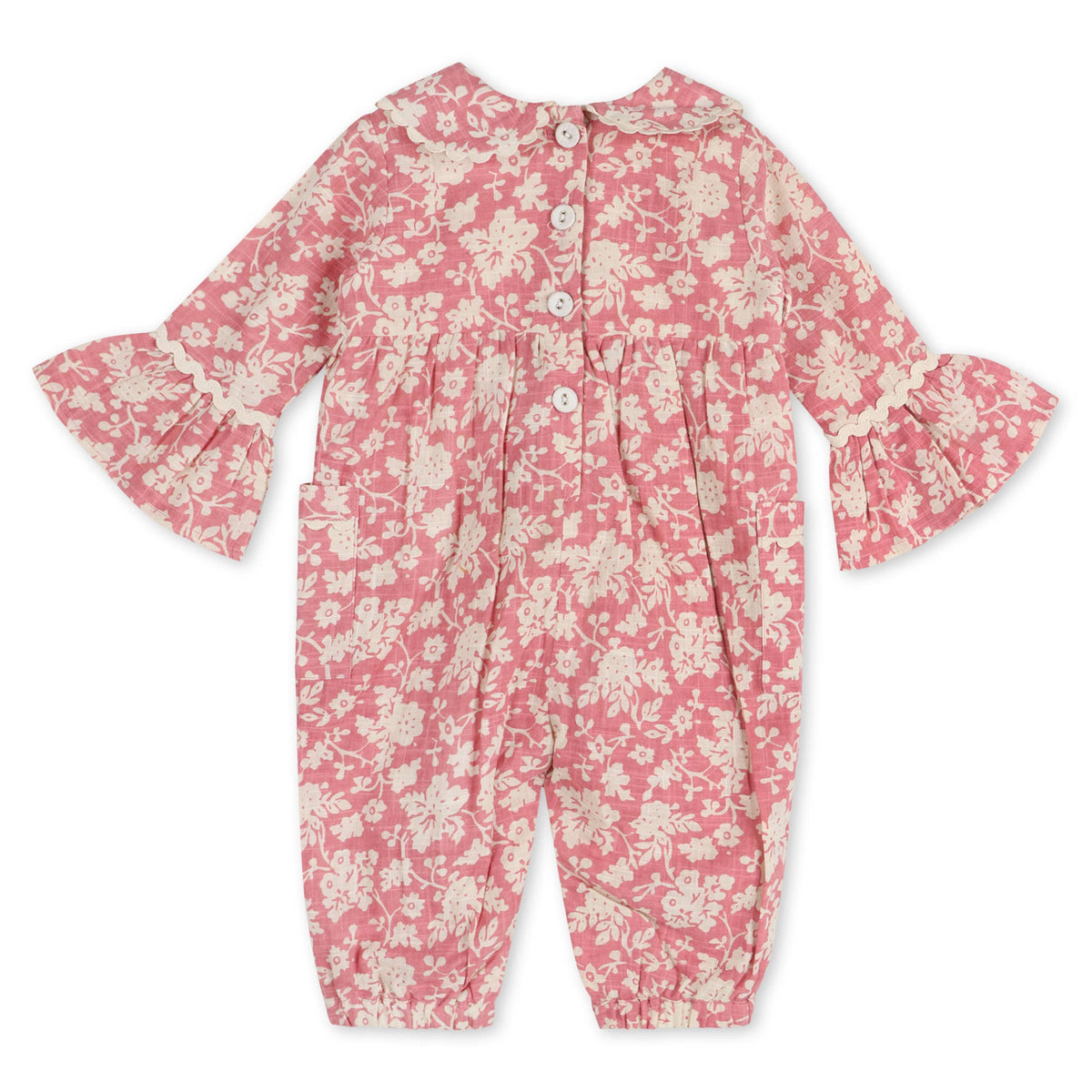 Beatrice Floral Baby Jumpsuit & Headband (Organic Cotton)