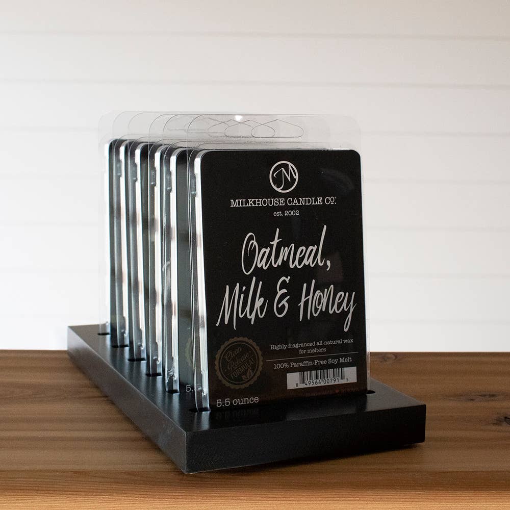 Black Wooden Wax Melt Display Tray – Case Pack of 6