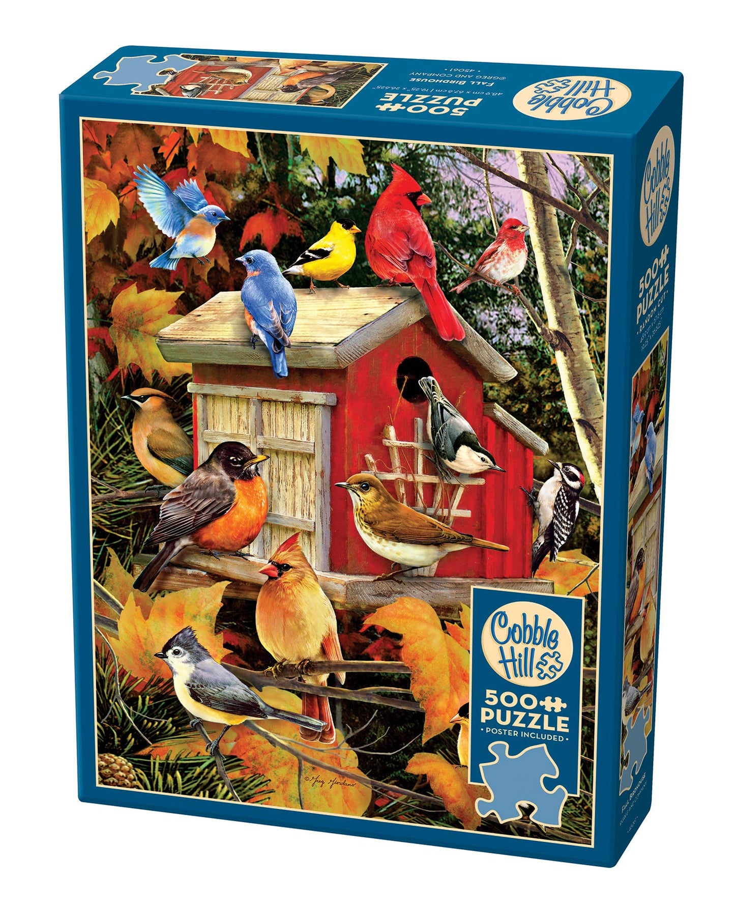 Fall Birdhouse 500-Piece Cobble Hill Puzzle