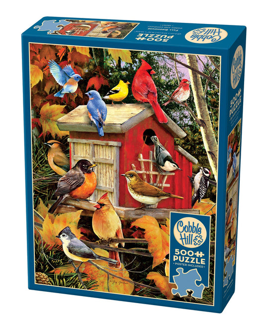 Fall Birdhouse 500-Piece Cobble Hill Puzzle