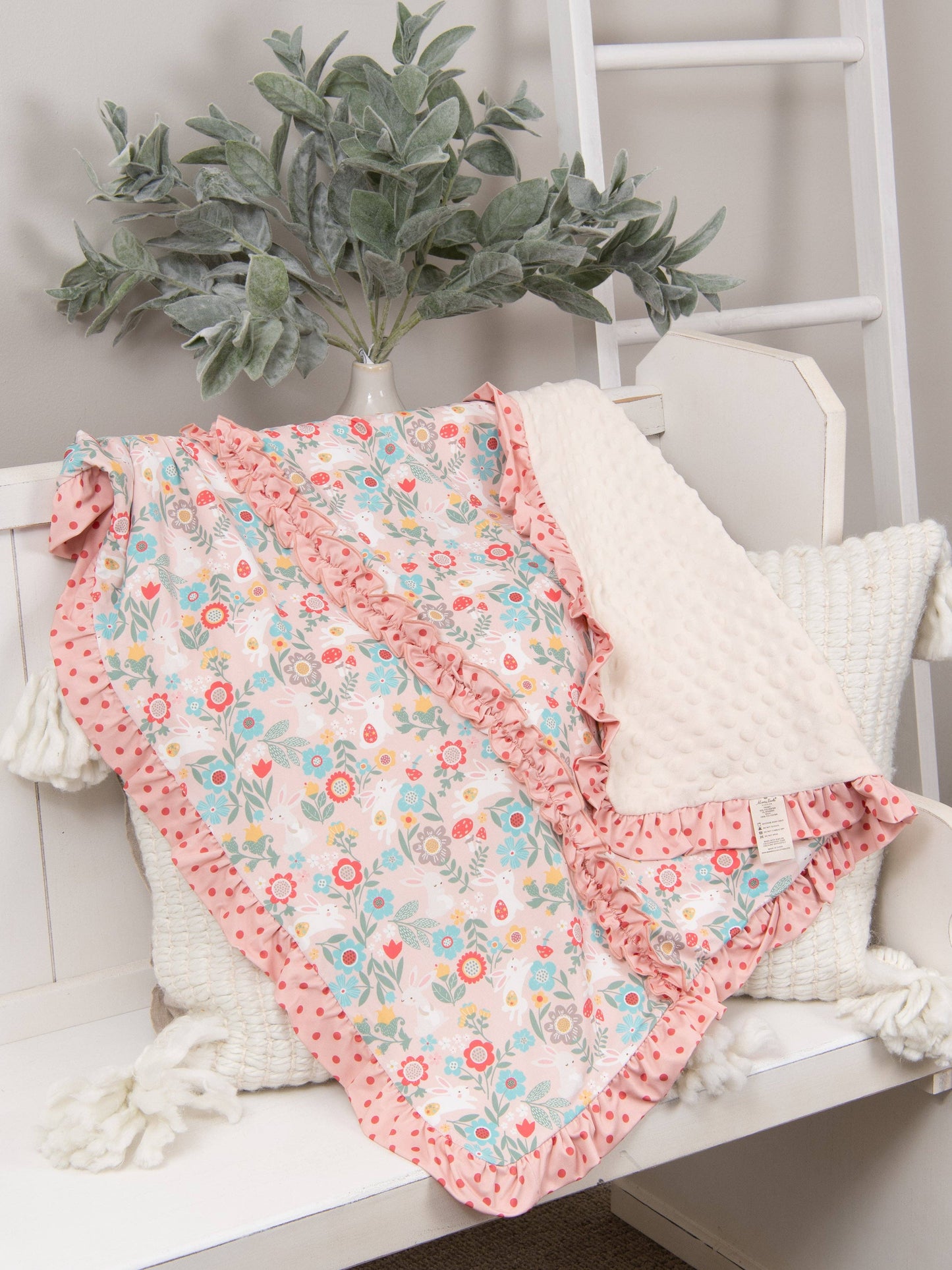 Lilly Belle Cottontail Ruffle Blanket