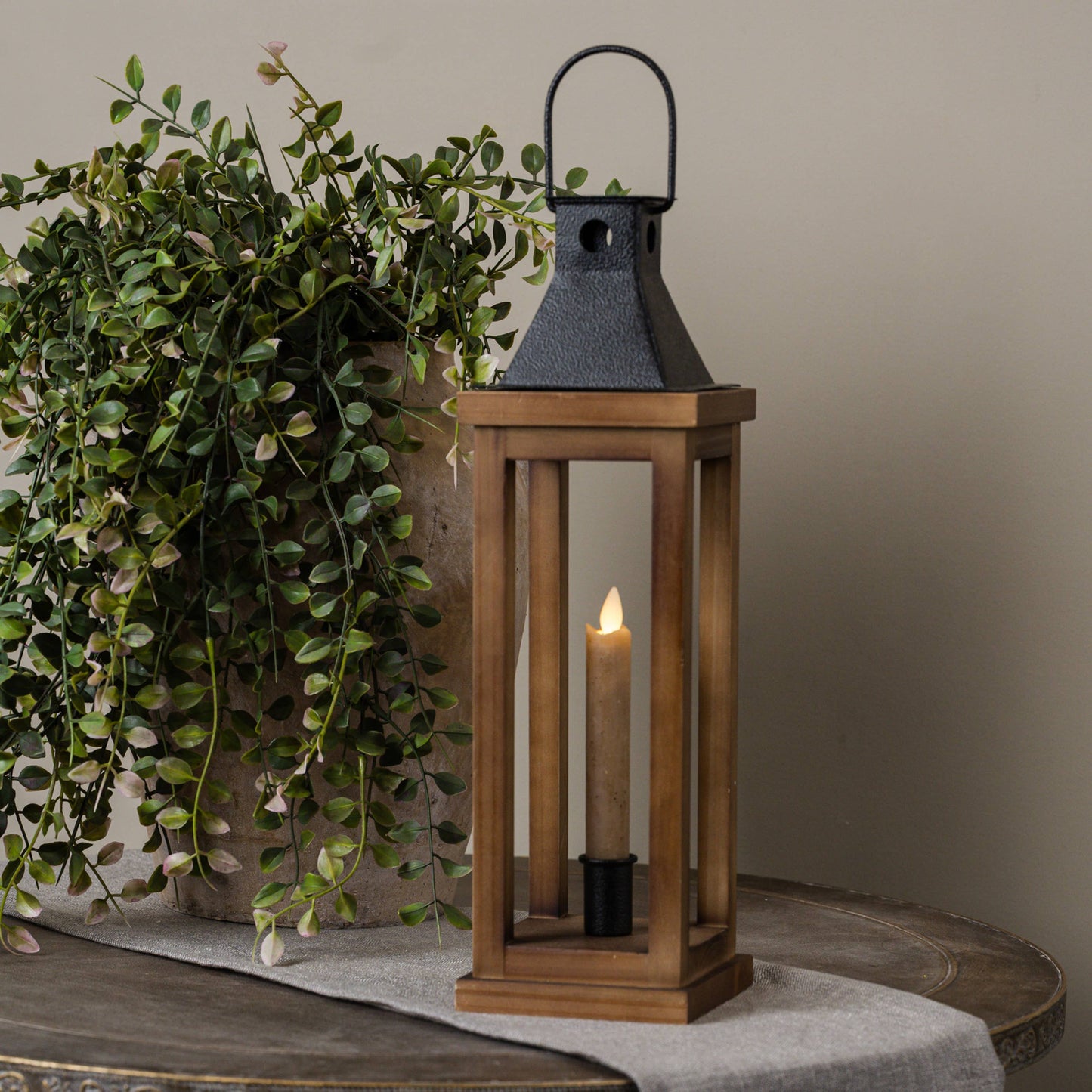 15.75" LANDON TAPER CANDLE LANTERN