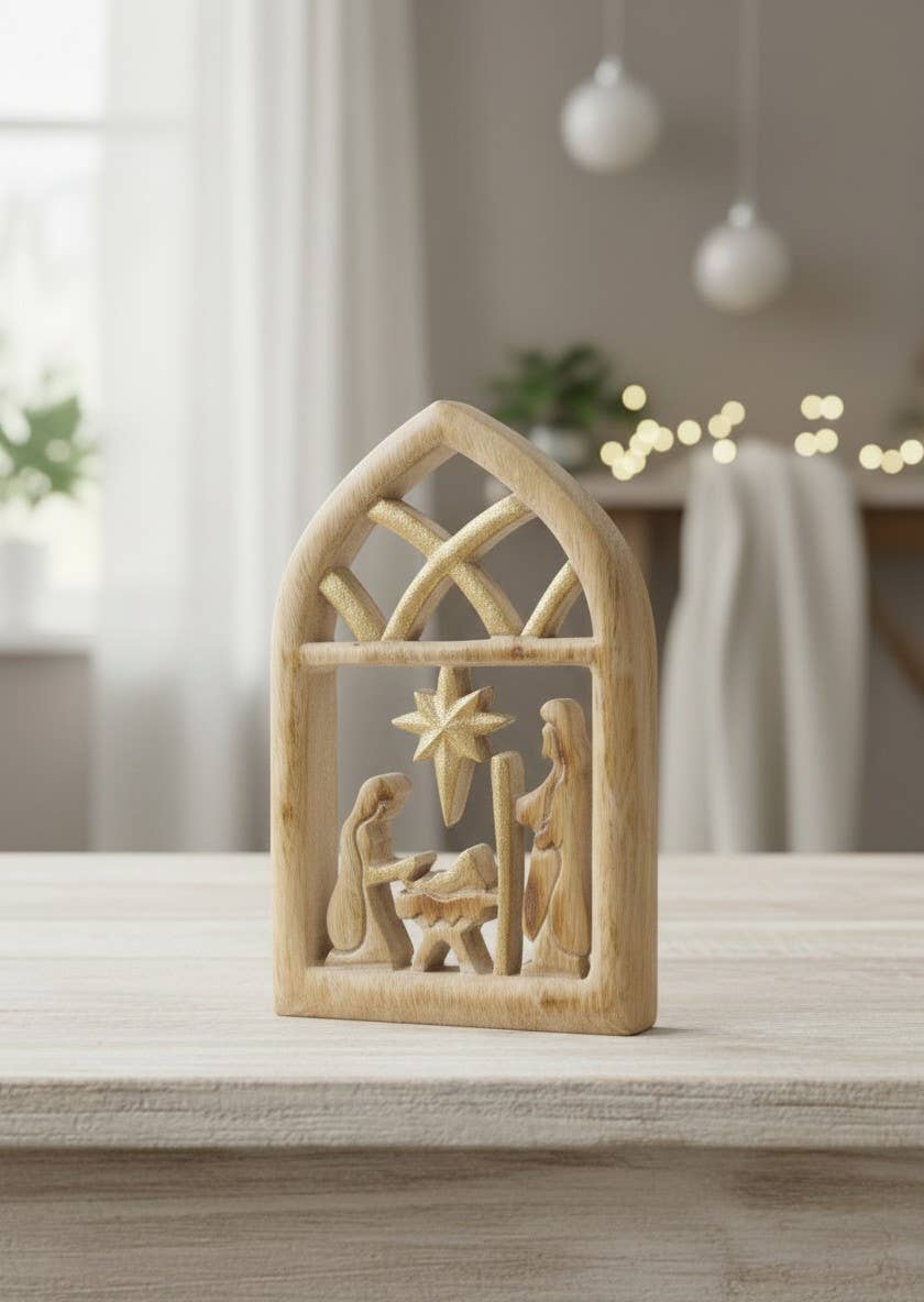Christmas Stable 9x6in