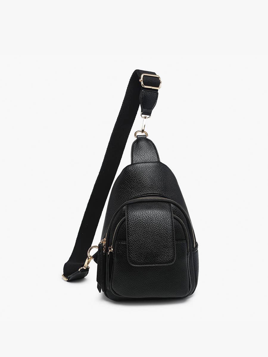 M2532 Sophia Sling Bag w/ Flapover Pocket