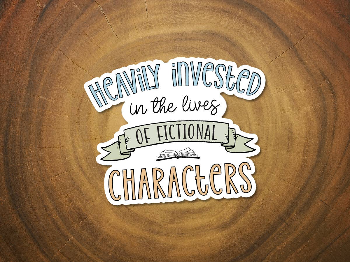 Fictional Characters | Book Lover Sticker | Reading Sticker