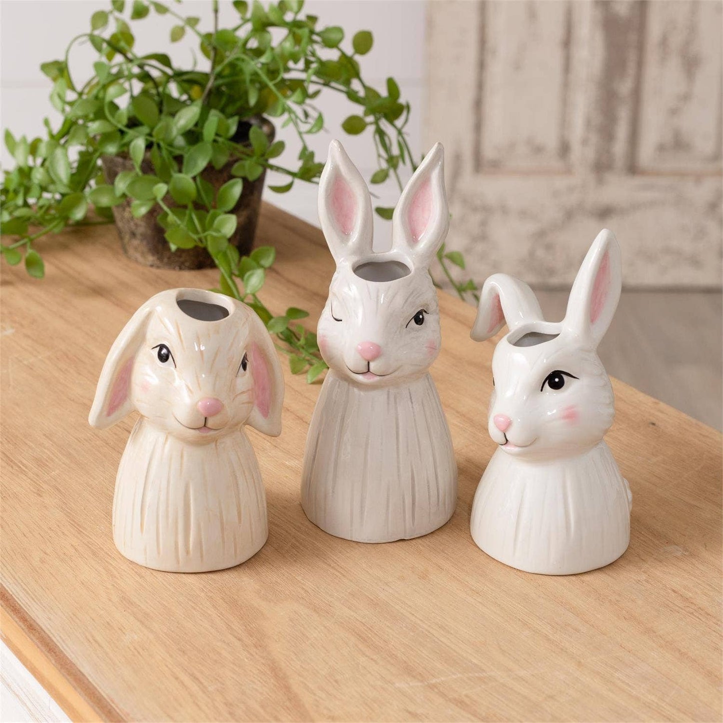 Bud Vases - Bunnies (Pk/03 Ast)