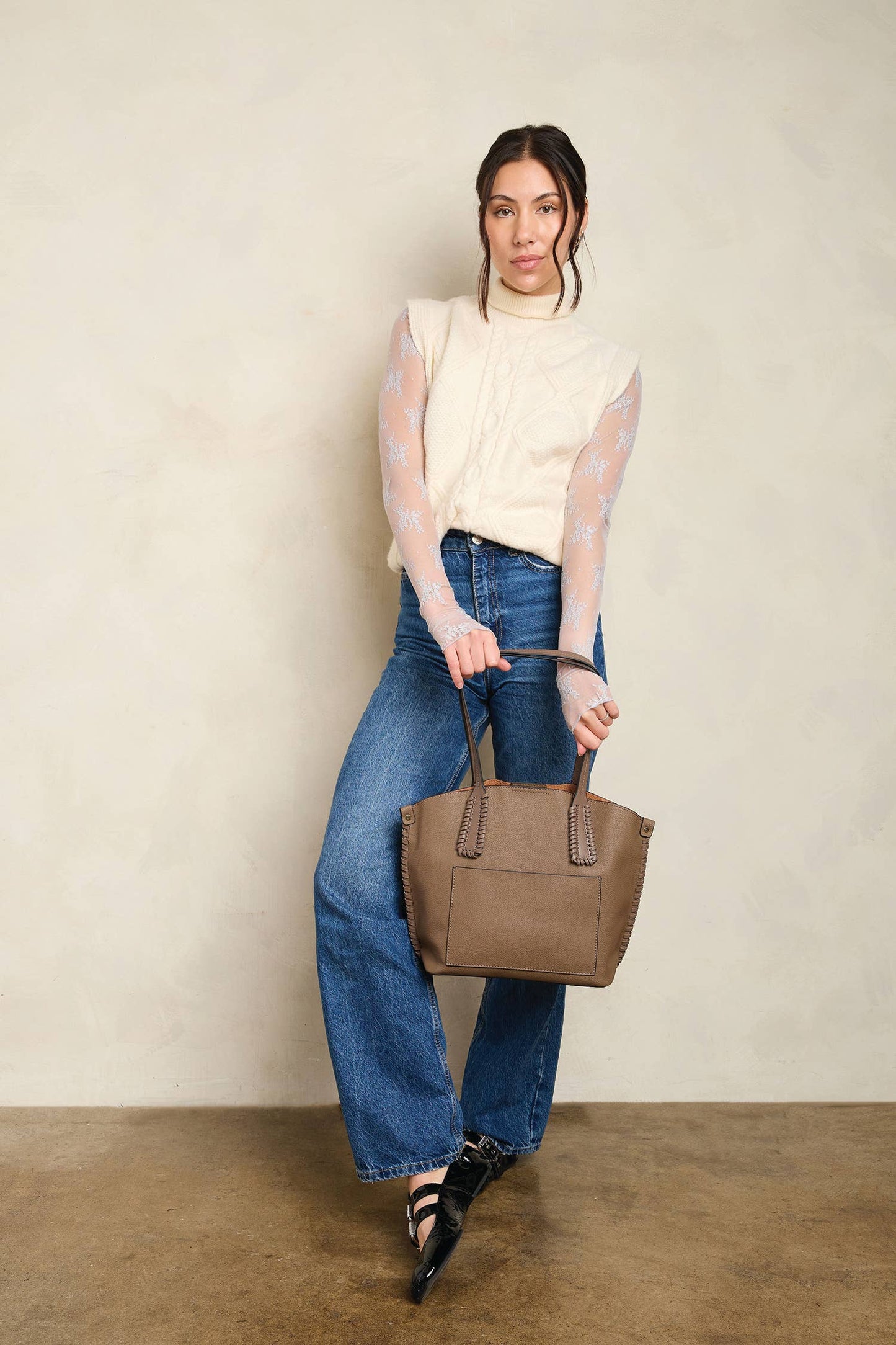 M2527 Micah Whipstitch 3-Compartment Tote