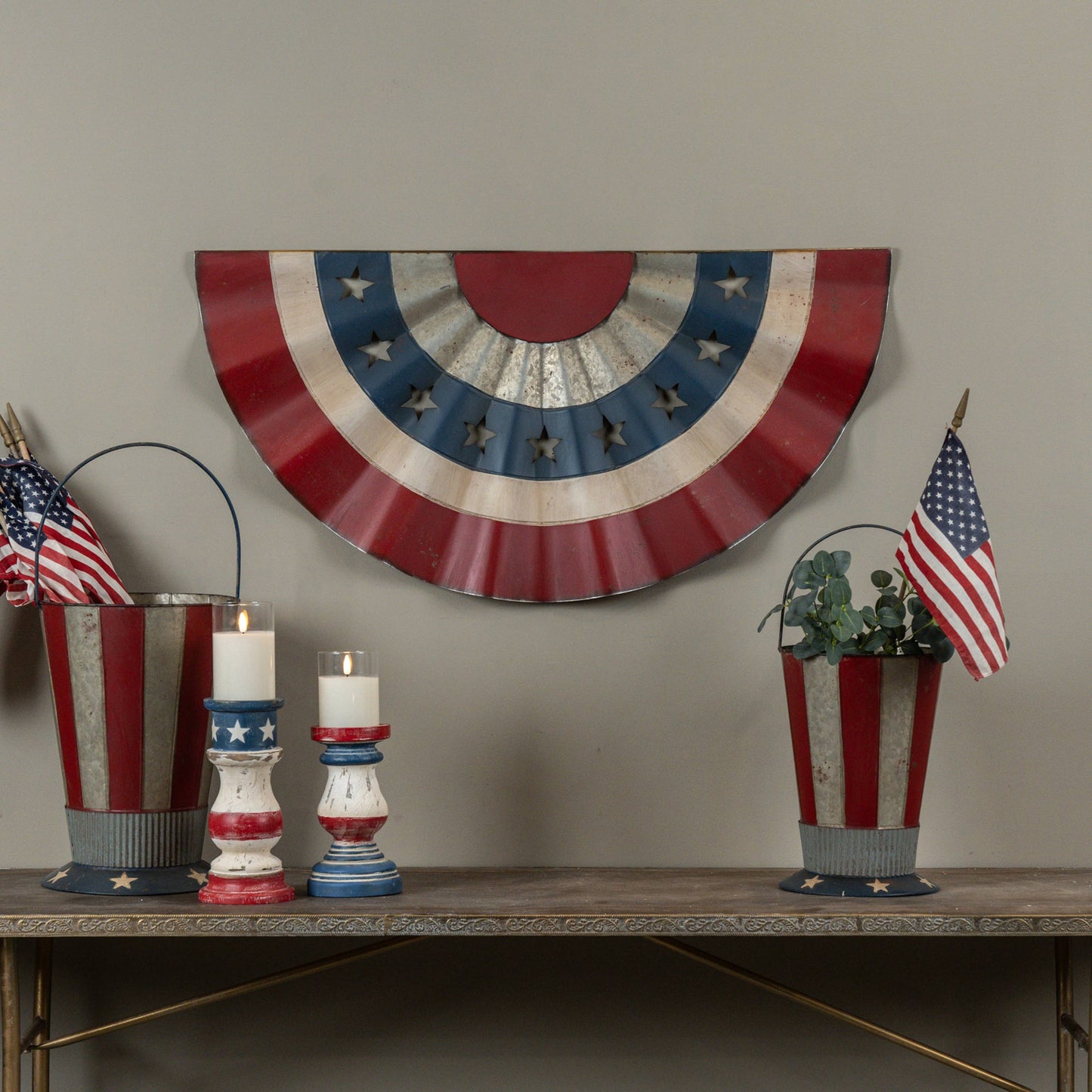 36.25" METAL AMERICANA BUNTING
