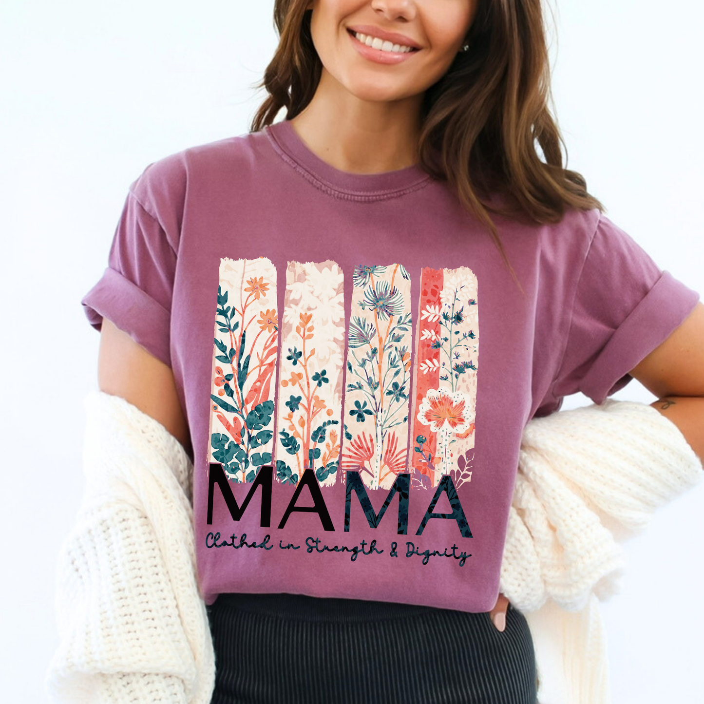 Proverbs 31 Mama Comfort Color Christian Mother's Day Tshirt