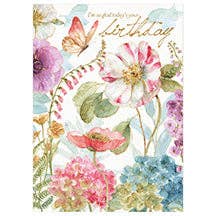 Rainbow Seeds Butterfly - Birthday Card