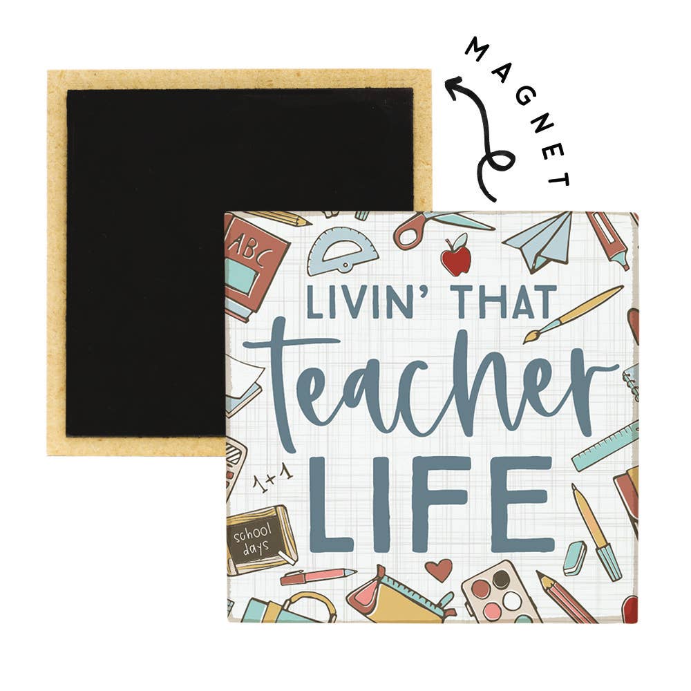 Teacher Life Supplies - Square Magnets