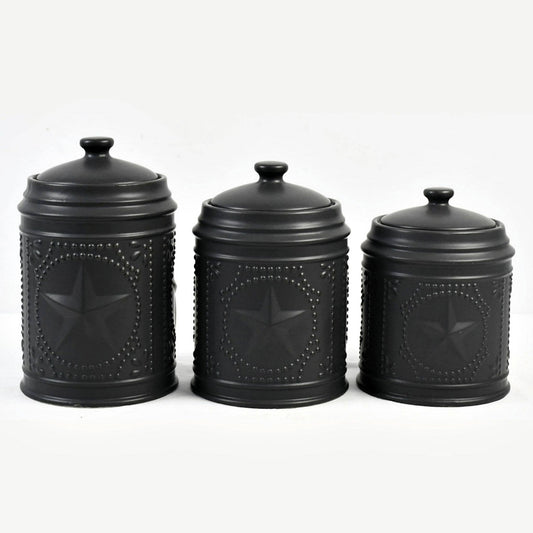 Black Star Canister Set