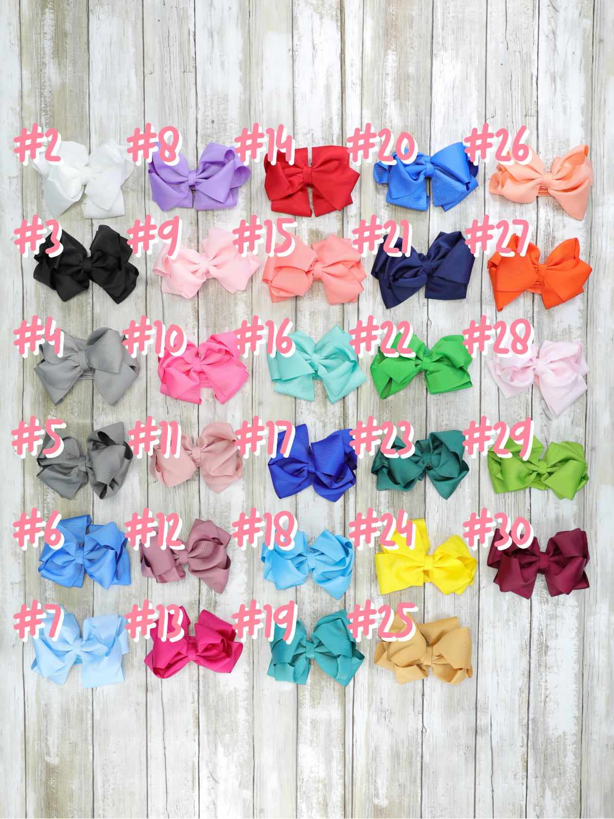 Double Layer Bow Headband 5 Inch - 29 Colors Available