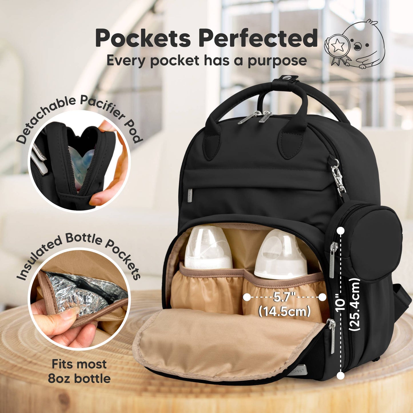 Play Diaper Bag Backpack, Baby Bag with Changing Pad