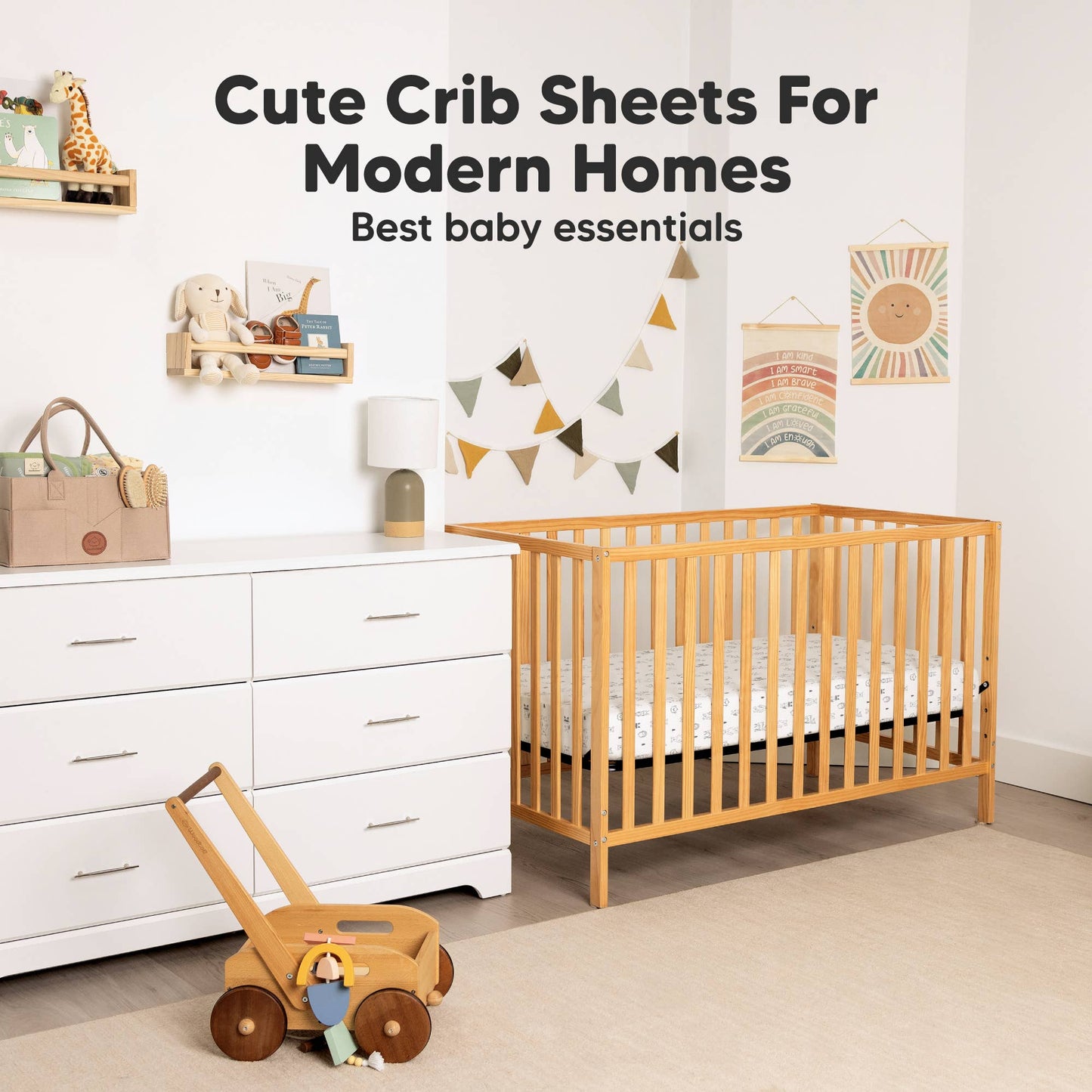 2-pack Organic Cotton Fitted Crib Sheet