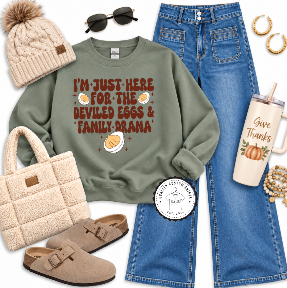 Deviled Eggs & Family Drama Sweatshirts & T-Shirts